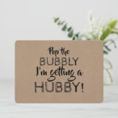 Pop van het Bubbly Funny Bridesmaid Proposal Kaart (Staand voorkant)