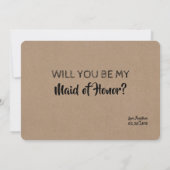 Pop van het Bubbly Funny Bridesmaid Proposal Kaart (Achterkant)