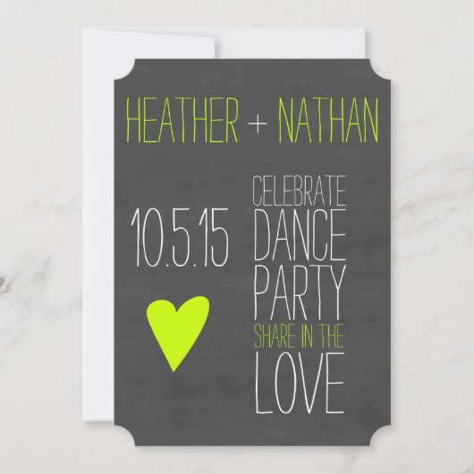 Pop van het kleurenbord sparen de Datum Save The Date (Voorkant)