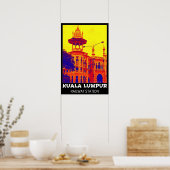 Pop van het spoorwegstation Kuala Lumpur Art Poste Poster (Keuken)
