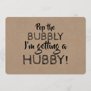 Pop van het voorstel van de Bubely Funny Bridesmai Kaart