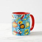 Pop van komische boeken Kunst Mok (Voorkant rechts)