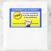 Pop van mijn leven grappige sticker (Tas)