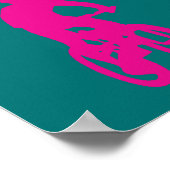 Pop van mountainbiking poster (Hoek)