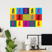 Pop van mountainbiking poster (Thuiskantoor)