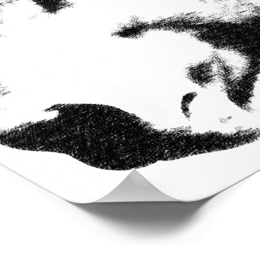 Pop van paardenkop — Kunstafbeelding Poster (Hoek)