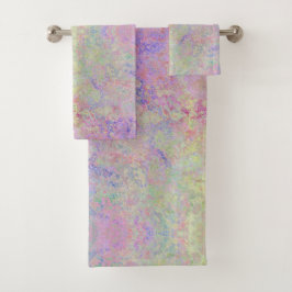 Pop van pasta kleurrijke alcoholinkt Abstract Bad Handdoek