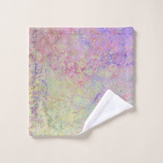 Pop van pasta kleurrijke alcoholinkt Abstract Bad Handdoek (Wasdoekje)