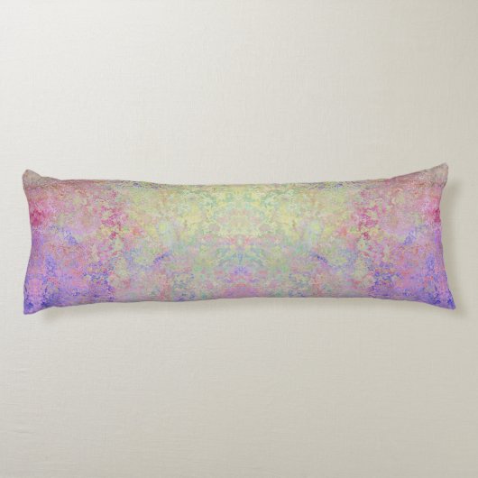 Pop van pasta kleurrijke alcoholinkt Abstract Lichaamskussen (Achterkant)