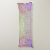 Pop van pasta kleurrijke alcoholinkt Abstract Lichaamskussen (Voorkant Verticaal)