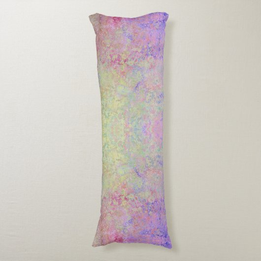 Pop van pasta kleurrijke alcoholinkt Abstract Lichaamskussen (Voorkant Verticaal)