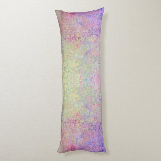 Pop van pasta kleurrijke alcoholinkt Abstract Lichaamskussen (Achterkant (Verticaal))