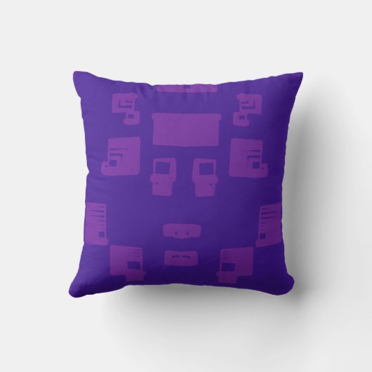 Pop van Pink Squares Kussen (Achterkant)