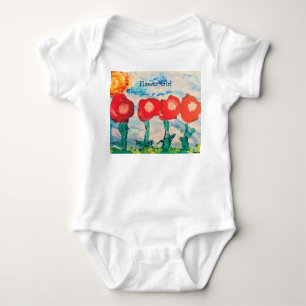 Pop van Poppies Bloemenmeisje Outfit Romper