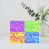 Pop van regenboogballetjes briefkaart (Staand voorkant)