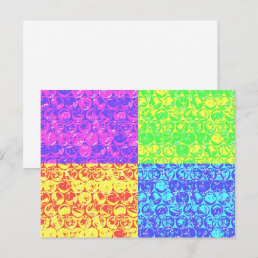 Pop van regenboogballetjes briefkaart (Voorkant / Achterkant)