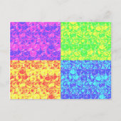 Pop van regenboogballetjes briefkaart (Voorkant)