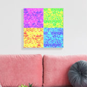 Pop van regenboogballetjes canvas afdruk (Insitu (Woonkamer))