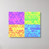 Pop van regenboogballetjes canvas afdruk (Voorkant)