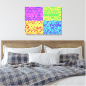 Pop van regenboogballetjes canvas afdruk (Insitu (Slaapkamer))
