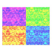 Pop van regenboogballetjes foto afdruk (Voorkant)