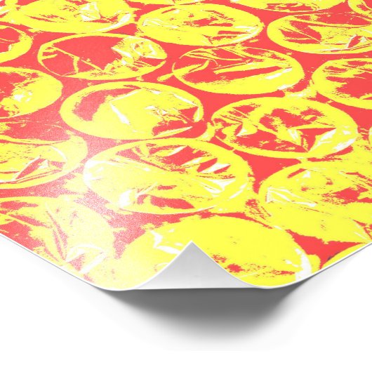 Pop van regenboogballetjes foto afdruk (Hoek)