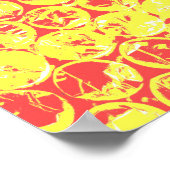 Pop van regenboogballetjes poster (Hoek)