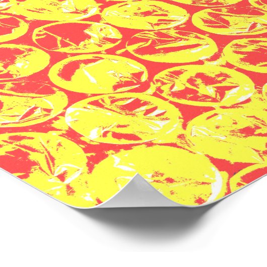 Pop van regenboogballetjes poster (Hoek)