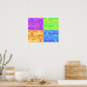 Pop van regenboogballetjes poster (Keuken)