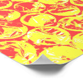 Pop van regenboogballetjes poster (Hoek)