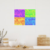 Pop van regenboogballetjes poster (Keuken)