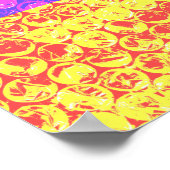 Pop van regenboogballetjes poster (Hoek)