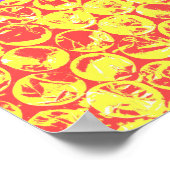 Pop van regenboogballetjes poster (Hoek)