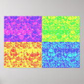 Pop van regenboogballetjes poster (Voorkant)