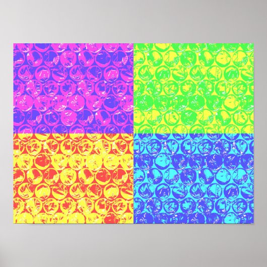 Pop van regenboogballetjes poster (Voorkant)