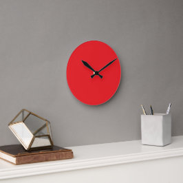 Pop van rood ronde klok
