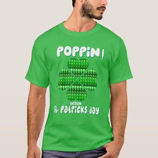 Pop van St. Patricks Day It Fidget Speelgoed Lucky T-shirt (Voorkant)