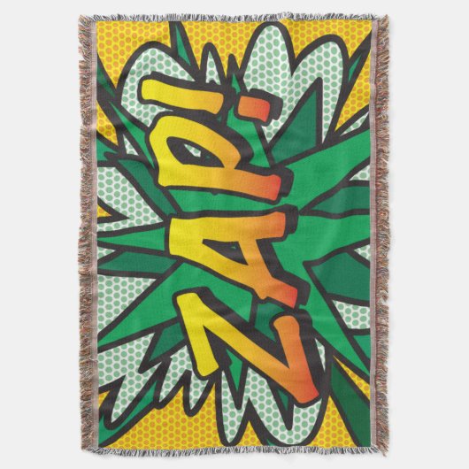 Pop van stripboeken Art ZAP Deken (Voorkant Verticaal)