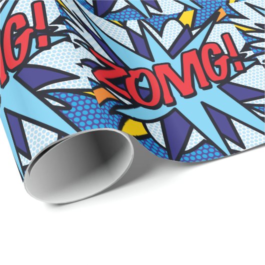 Pop van stripboeken Art ZOMG Cadeaupapier (Rol Hoek)