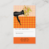 Pop van ventilatordroger met ventilatorhluchtstijl afsprakenkaartje (Achterkant)