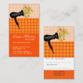 Pop van ventilatordroger met ventilatorhluchtstijl afsprakenkaartje (Voorkant / Achterkant)