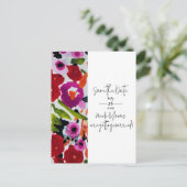 Pop van Vetgedrukte Kleur Inky Waterverf Save The Aankondigingskaart (Staand voorkant)