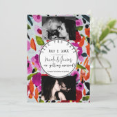 Pop van Vetgedrukte Kleur Inky Waterverf Save The  Kaart (Staand voorkant)