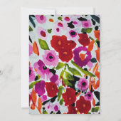 Pop van Vetgedrukte Kleur Inky Waterverf Save The  Kaart (Achterkant)