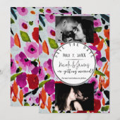 Pop van Vetgedrukte Kleur Inky Waterverf Save The  Kaart (Voorkant / Achterkant)