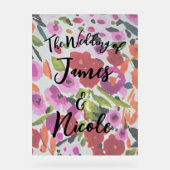 Pop van Vetgedrukte Kleur Inky Waterverf Trouwbord Acryl Bord (Voorkant)