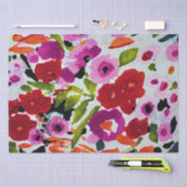 Pop van Vette Kleur Inky Waterverf Flowers Wedding Tissuepapier (Craft)