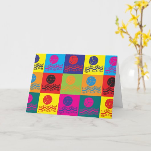 Pop van waterpokken kaart (Gele Bloem)