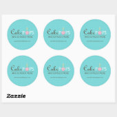 Pop van whisky ronde sticker (Vel)