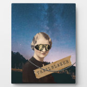  Pop van Woman Trailblazer Night Sky Art Fotoplaat (Voorkant)